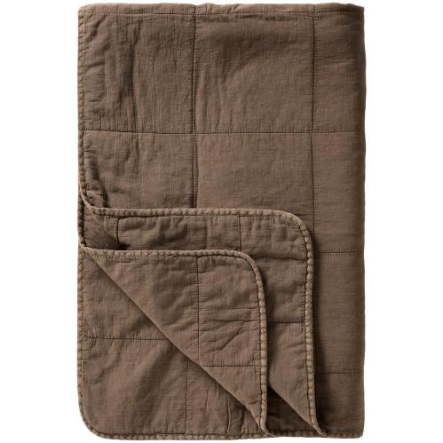 Pläd - Vintageteppe - sjokolade - 130 x 180 cm - www.frokenfraken.se