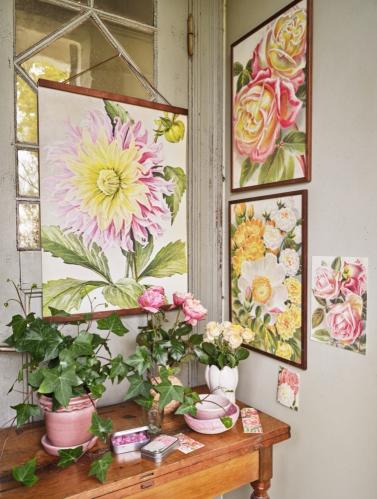 Plakat - Vintage - Roser - 18 x 24 cm - www.frokenfraken.se