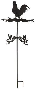 Vindfløyel - Hane - Metall - 45 x 40 x 120 cm - www.frokenfraken.se