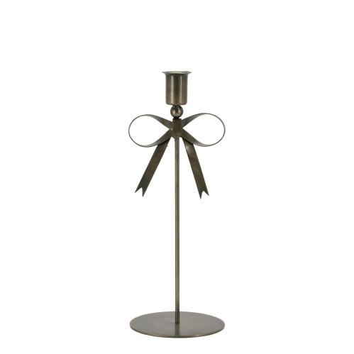 Lysestake med sløyfe – Jern – 27 cm - www.frokenfraken.se