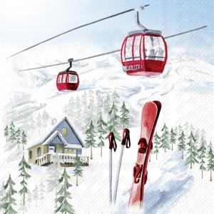 Servietter - Snowy Holidays - 20 st/33 x 33 cm - www.frokenfraken.se
