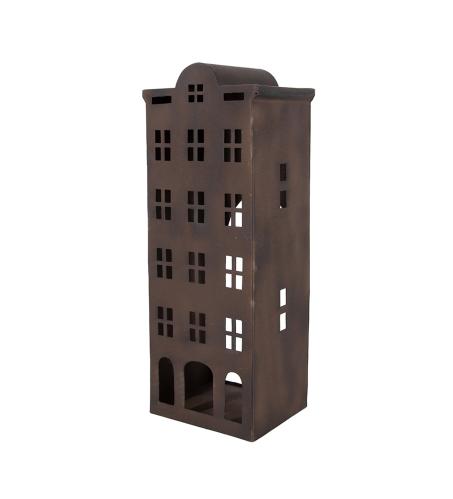 Lykta Hus Metall - rust - 40 cm - www.frokenfraken.se