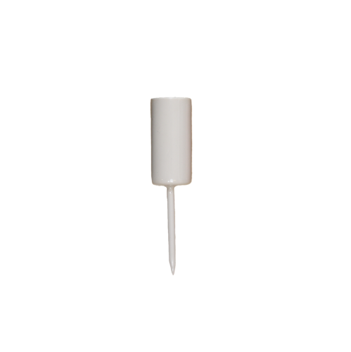 Lys holder - Metall - Hvit - 10 cm - www.frokenfraken.se