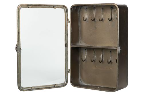 Nøkkelskap - Antikk messing - 28 x 11 x 40 cm - www.frokenfraken.se