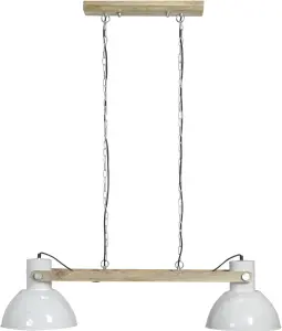 Taklampe - Industriell Dobbelt - Ashby Pale White - 110 cm - www.frokenfraken.se