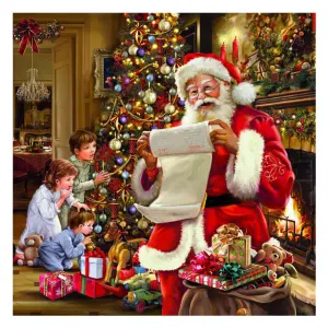 Serviett - Jul - Julaften - 33 x 33 cm - www.frokenfraken.se