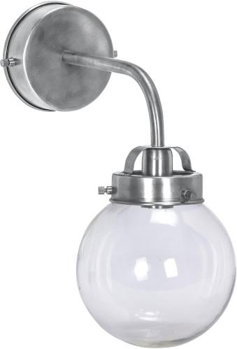 Vegglampe - Normandy - Sølv - 30 x 15 x 25 cm - www.frokenfraken.se