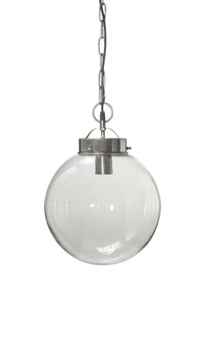 Taklampe - Normandy - Glass/Sølv - 36 x 30 cm - www.frokenfraken.se