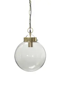 Taklampe - Normandy - Glass/Messing - 36 x 30 cm - www.frokenfraken.se