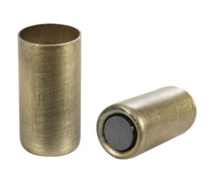 Ljusholder med magnet - Kronlys - Antikk messing - Ø2,3 x 5 cm - www.frokenfraken.se