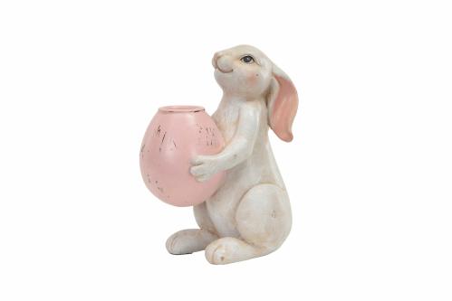 Lysstake Hare Rosa - 11,5 x 7,2 x 14 cm - www.frokenfraken.se