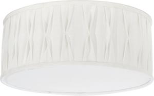Taklampe - Plafond - Plissé - Hvit/Foldet - Ø45 cm - www.frokenfraken.se