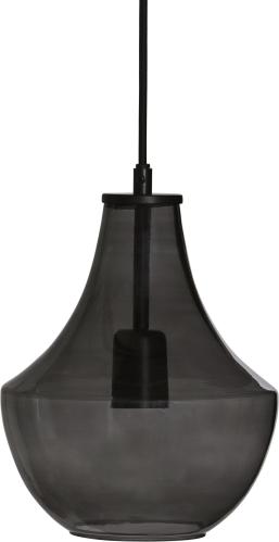Taklampe - Hamilton Håndlaget Glass - Røykfarget - 29 x 20 cm - www.frokenfraken.se