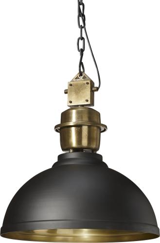 Taklampa - Manchester - Svart/Mæssing - Ø52 cm - www.frokenfraken.se