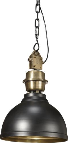 Taklampe - Manchester - Svart/Messing - Ø35 cm - www.frokenfraken.se