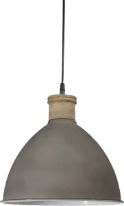 Taklampe - Roseville - Sement/Grå - 31 x Ø32 cm - www.frokenfraken.se