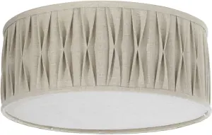 Taklampe - Plafond - Plissé - Beige/Veckad - Ø45 cm - www.frokenfraken.se