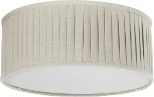 Taklampe - Plafond - Plissé - Beige - Ø45 cm - www.frokenfraken.se