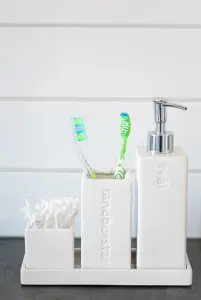Badrumssett - Såpe, Tannbørste & Skål"" - www.frokenfraken.se