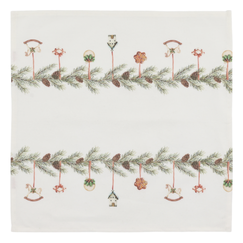 Tøyserviett med julemotiv - 40 x 40 cm - www.frokenfraken.se
