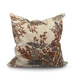 Kuddfodral - Taxus Röd - 45 x 45 cm - www.frokenfraken.se