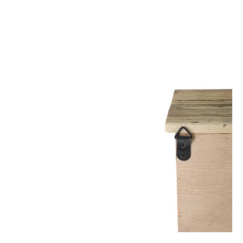 Veggskap med kroker – Tre – 48 x 42 x 16 cm - 2-pakning - www.frokenfraken.se
