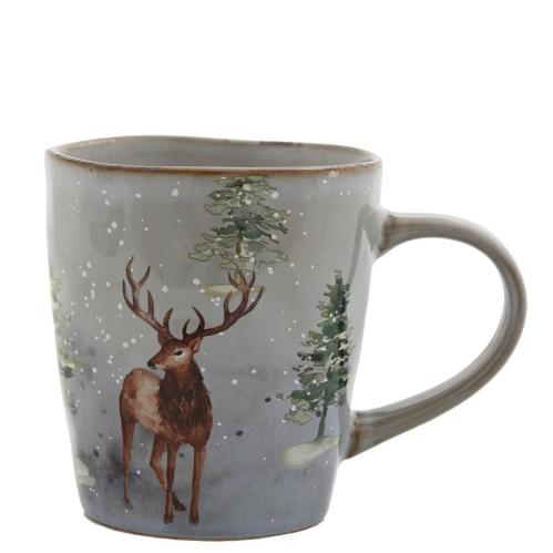 Kopp - Hjort/Vinter - 10 x 10 cm - www.frokenfraken.se