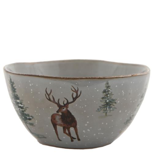 Skål - Hjort/Vinter - Ø15 cm - www.frokenfraken.se