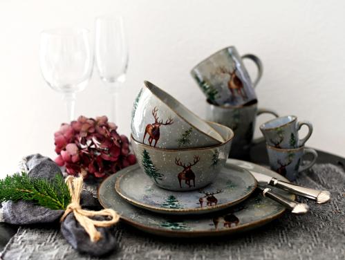 Gløggkrus - Hjort/Vinter - Ø6 x 6 cm - www.frokenfraken.se