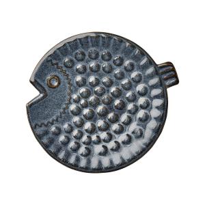 Tallerken Fisk - Blå - Ø19 cm - www.frokenfraken.se