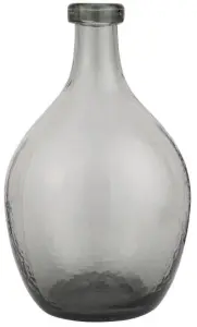 Vas - Glasflaska - Grå - Ø20 x 36 cm - www.frokenfraken.se