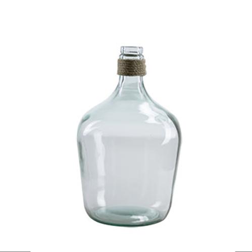 Glasflaske - Damejeanne med tau - 30 cm - www.frokenfraken.se