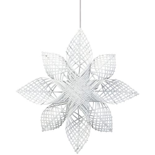Adventsstjerne - Anna Star - Rattan/Hvit - Ø68 cm - www.frokenfraken.se