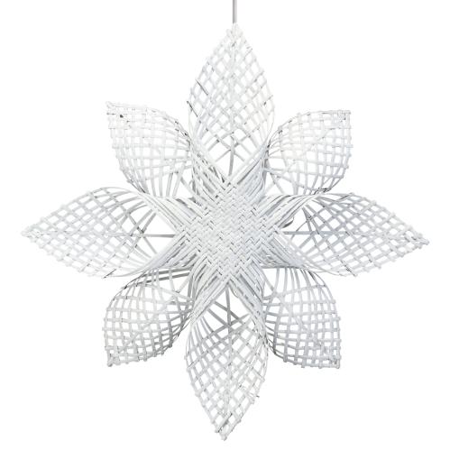 Adventsstjerne - Anna Star - Rattan/Hvit - Ø82 cm - www.frokenfraken.se