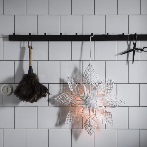Adventsstjerne - Anna Star - Rattan/Hvit - Ø82 cm - www.frokenfraken.se