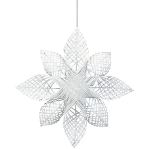 Adventsstjerne - Anna Star - Rattan/Hvit - Ø68 cm - www.frokenfraken.se