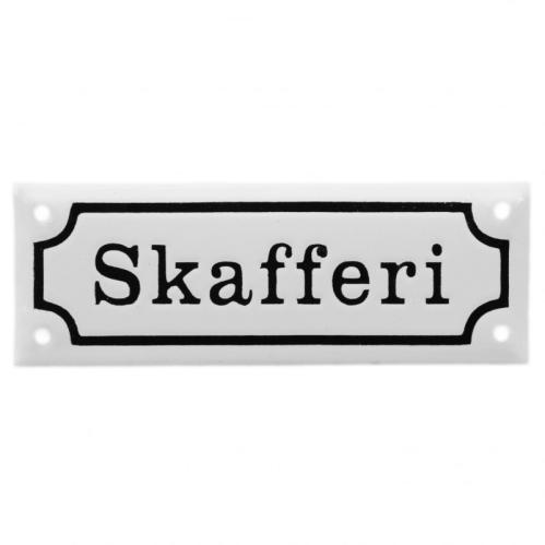 Skafferi - Emaljeskilt - 1800-tallet - Originaldesign - www.frokenfraken.se