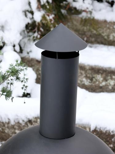 Eldstad - Terrassevarmer - Svart - 94 x Ø50 cm - www.frokenfraken.se