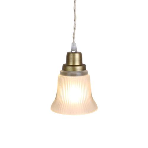 Taklampe Ulla Antikk Messing - Hvit - Ø12 x H15 cm - www.frokenfraken.se