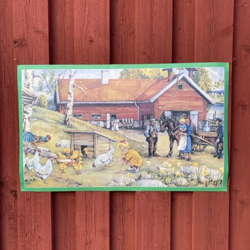 Bonad - Påsk - Gårdslivet - 70 x 43 cm - www.frokenfraken.se
