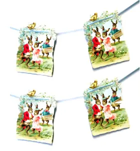 Girlang - Påsk - Vintage Påskharar - www.frokenfraken.se