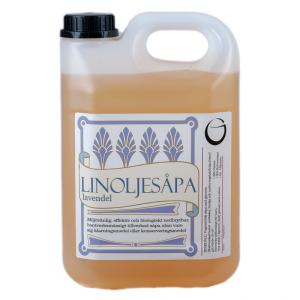 Linoljesåpe - 2,5 liter - lavendel - www.frokenfraken.se