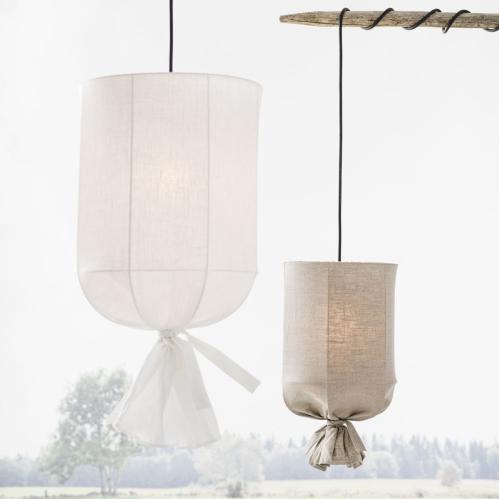 Utomhuslampe - Lin Lysegrå - Rund utendørs med ledning - 60 cm - www.frokenfraken.se