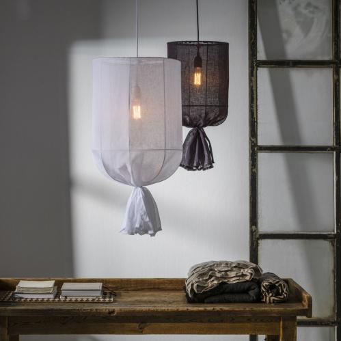 Utomhuslampe - Lin Lysegrå - Rund utendørs med ledning - 60 cm - www.frokenfraken.se