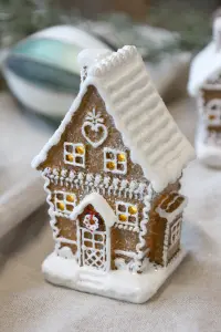 Pepperkakehus – LED – 11 x 7 x 6 cm - www.frokenfraken.se