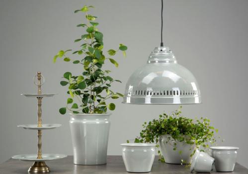 Taklampe - Emaljstein - 38 x 26 cm - www.frokenfraken.se