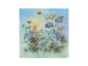Serviett - Sommerblomster - 33 x 33 cm - www.frokenfraken.se