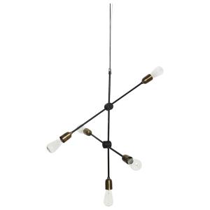 Lampe - Molekylær - Svart/Messing - 78 x 68 cm - www.frokenfraken.se