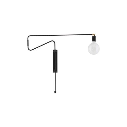 Vegglampe - Swing - Svart - 70 x 5 x 68 cm - www.frokenfraken.se