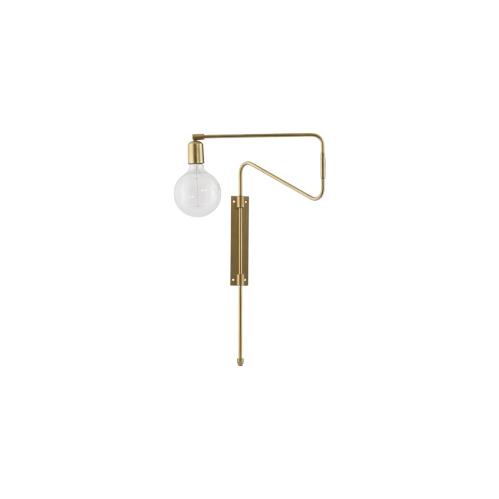 Vegglampe - Swing - Messing - 35 cm - www.frokenfraken.se
